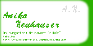 aniko neuhauser business card